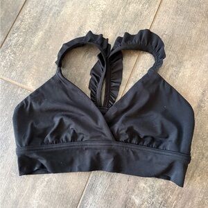 Aerie Black Halter Bralette